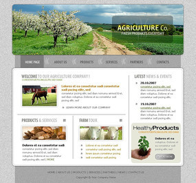 歐美農牧業網站網頁模板設計指南
